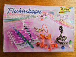 Flechtschnüre Bastelset Folia Bringmann, komplett!