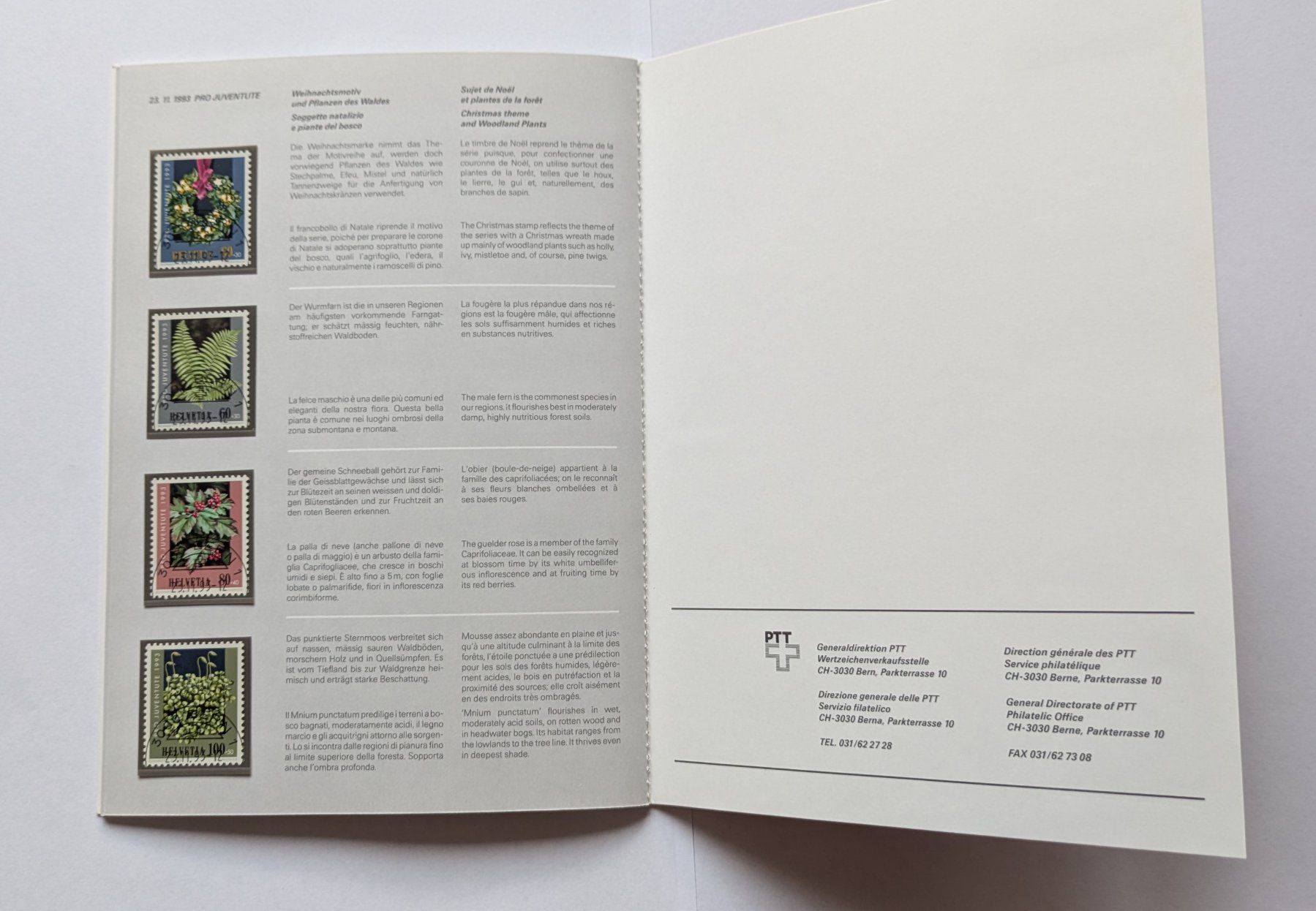 Tutti i francobolli: PTT carnet de timbres 1993 – Nuovo (secondo la descrizione) da Estévenens venduto da Rockingirl 5