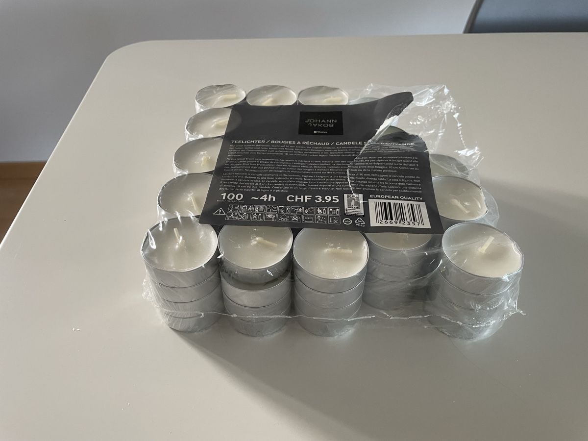 Candele: Teelichter ca. 90 Stück – Nuovo (secondo la descrizione) da Thalwil venduto da Andieg 1