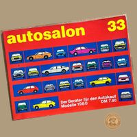 Katalog 1980 »Autosalon« Alle Modelle · Oldtimer Literatur