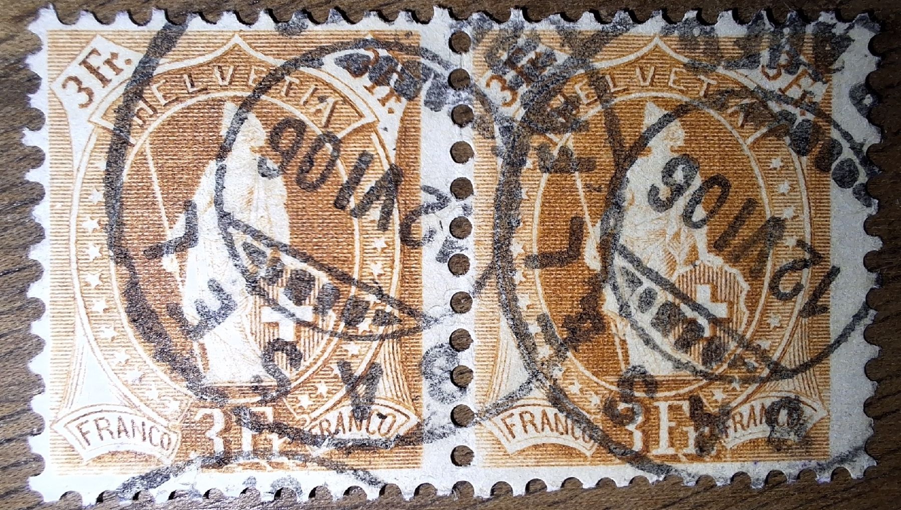 Tutti i francobolli: Stehende Helvetia 72D Kat. 100.- – Usato da Balgach venduto da SIMEON27