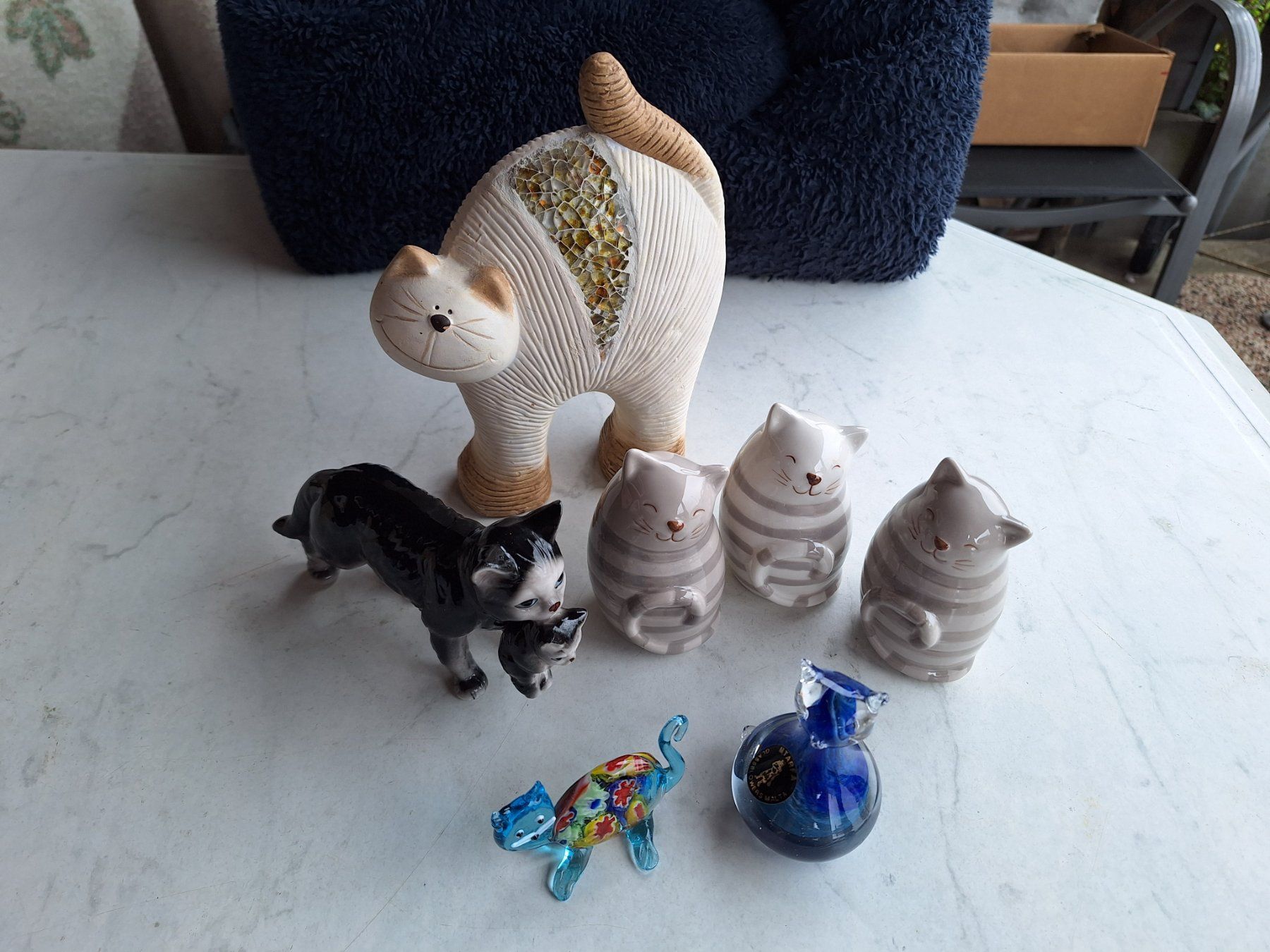 Statuette: KATZENFIGUREN SAMMLUNG – Usato da Huttwil venduto da Kunterbuntli