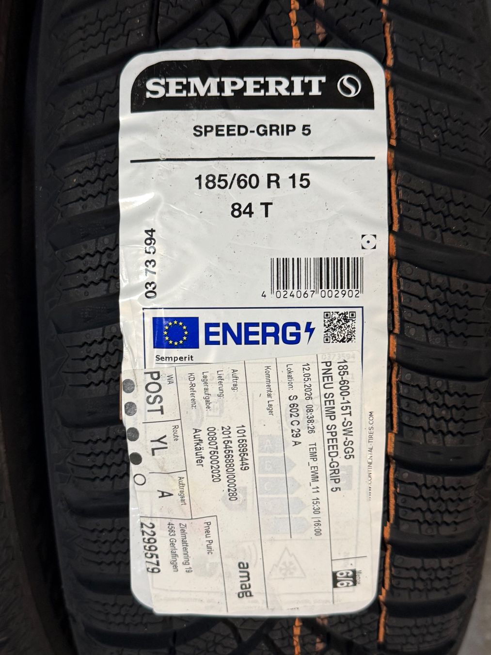 Semperit Pneus & Kompletträder: Winterreifen 185/60R15 84T Semperit – Neu und originalverpackt aus Gerlafingen von Pneu-Puric 1
