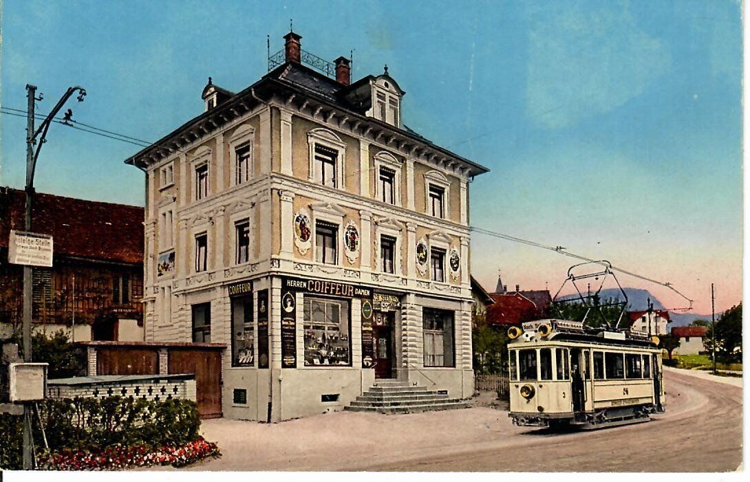 Cartoline postali: Seewen Schwyz mit Strassenbahn – Usato da Hochdorf venduto da Ziegel-16