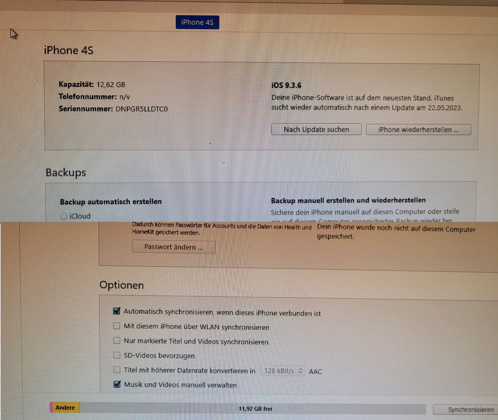 Apple Handys / Smartphones: Apple Iphone 4s / A1387 / 16 GB / Schwarz / iOS 9.3.6 / #13 – Gebraucht aus Adlikon b.Regensdf von ChriZ86 4