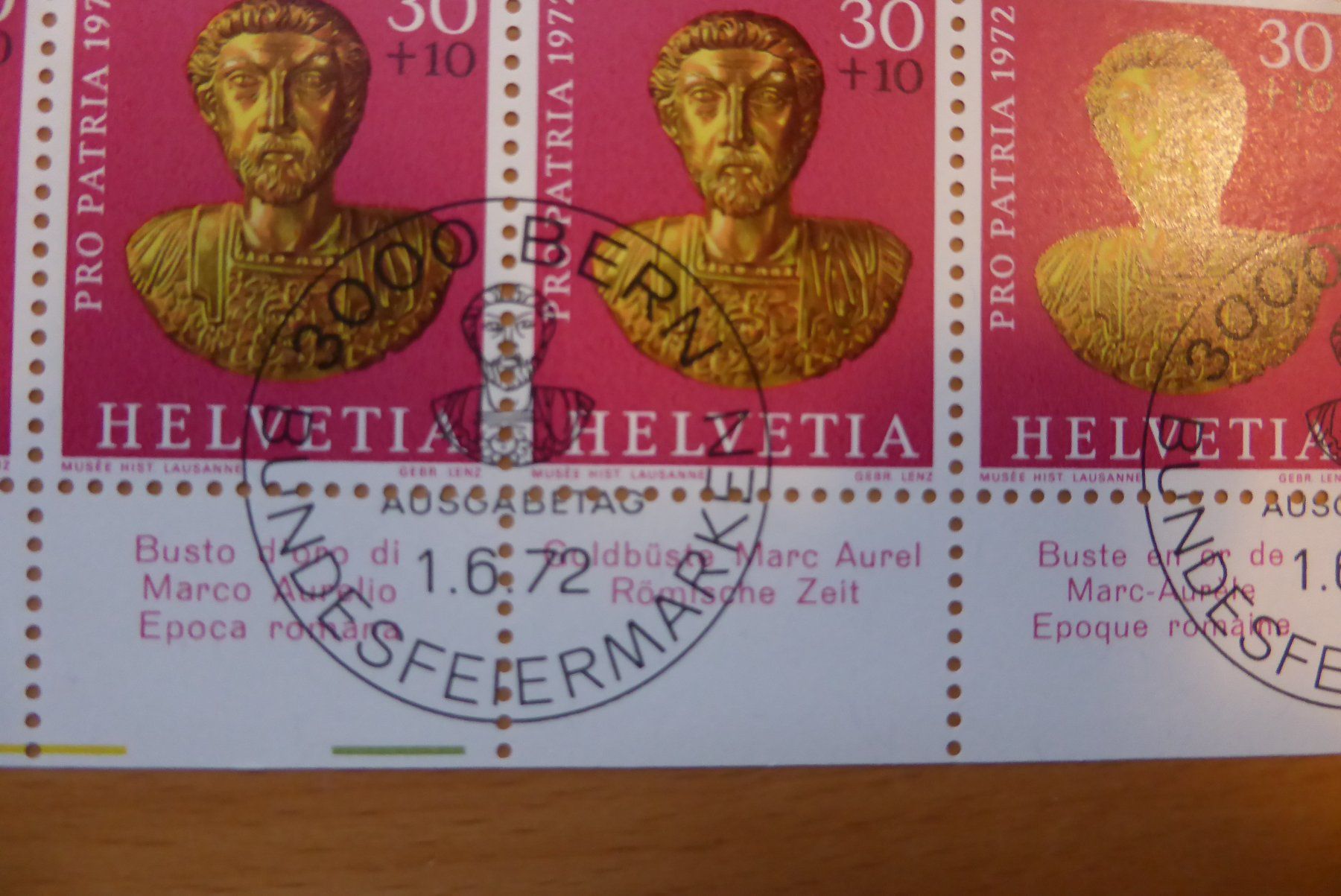 Tous les timbres: CH - Briefmarkenbogen - Pro Patria 1972 – Neuf (Voir description) à Brunnadern par lesezirkel 1