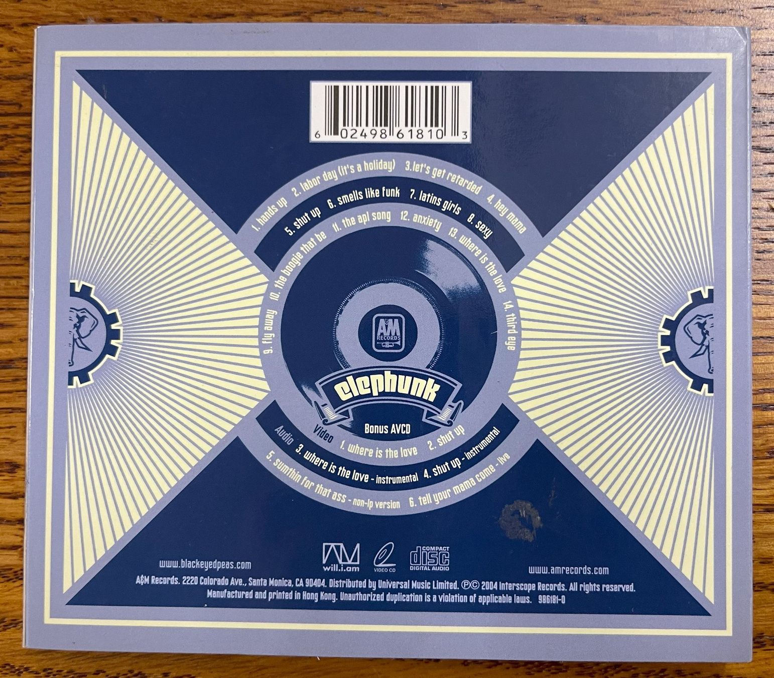 CD: The Black Eyed Peas Elephunk CD – Usato da Oftringen venduto da Vucki 1