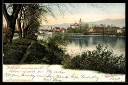 Solothurn, Flusspartie mit Blick auf den