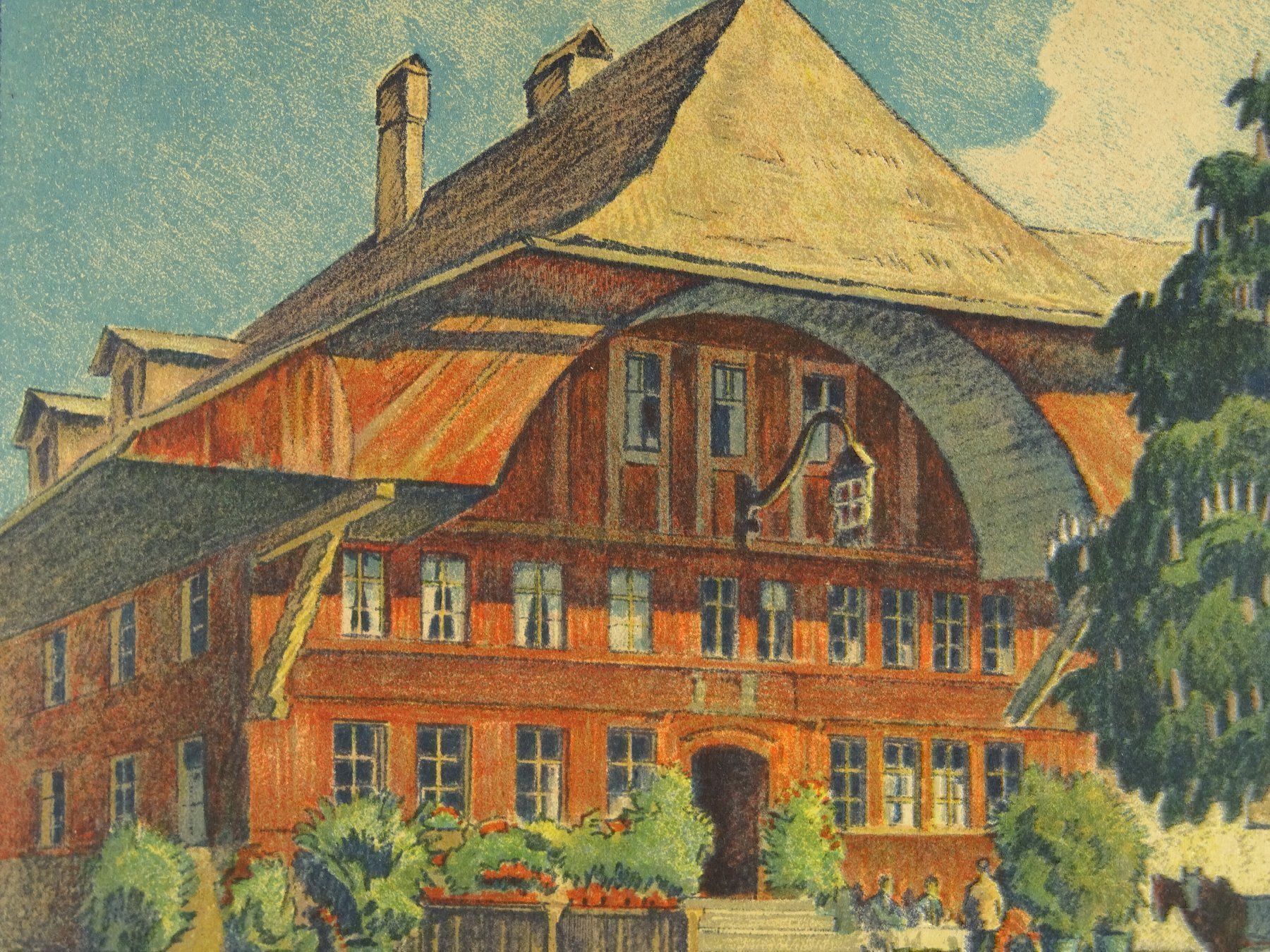 Incisioni: SUMISWALD, SCHLATTER LITHOGRAPHIE – Usato da Grüningen venduto da Kartensammler 3