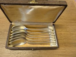 Antikes 6er Set Dessertlöffel / Kaffeelöffel