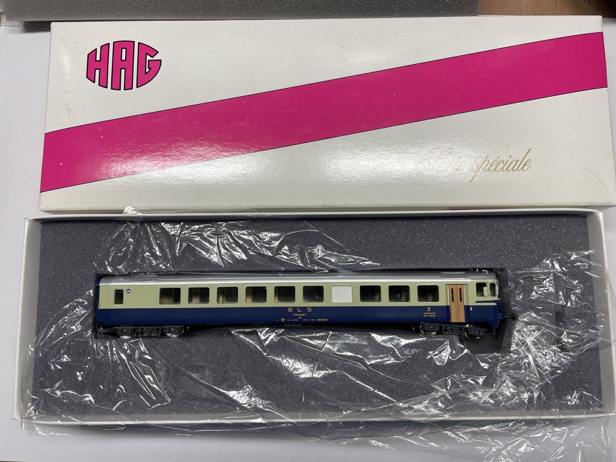 Hag Modellini di ferrovie: Hag BLS Steuerwagen BDt=DC 58001 – Nuovo e nell'imballaggio originale da Gossau SG venduto da Krokodil344