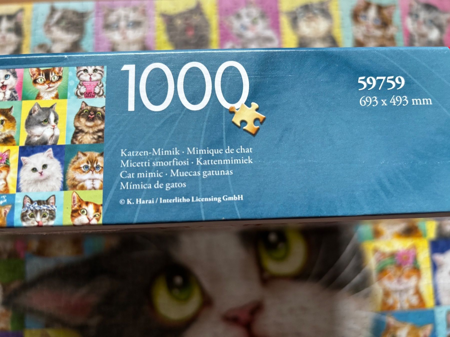 Puzzles: Puzzle 1000 Teile Schmidt, Katzen Mimik – Gebraucht aus Seftigen von Muggelwomb 2