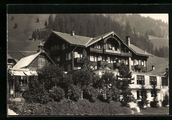 Cartoline postali: AK Adelboden, Hotel Adler – Usato da Berlin venduto da bartko-reher