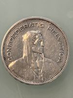 Alte Silber 5 Franken 1931 10* überkopf