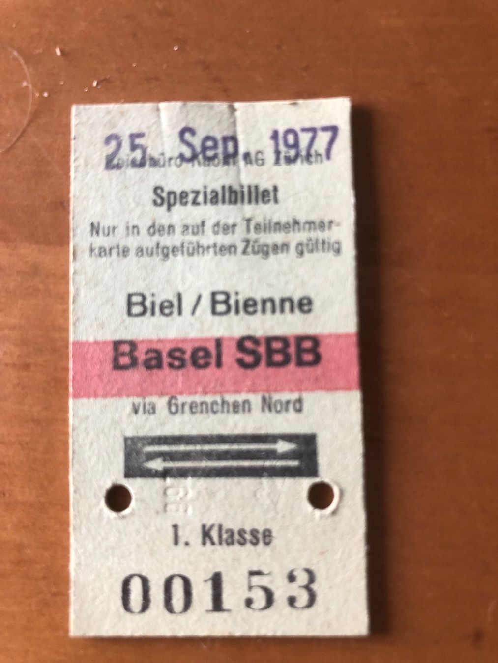 Billets: Bahnbillet – D'occasion à Sierre par side8625