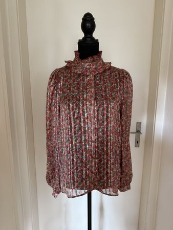 Bluse mit Stehkragen