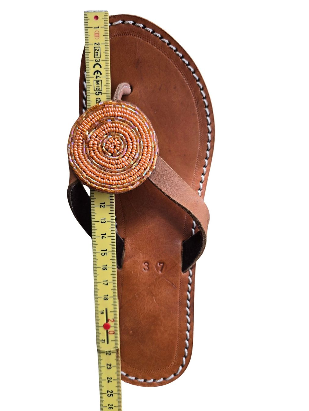 Scarpe da donna: Handgemachte Leder-Sandalen - Orange-Kupfer 37 – Nuovo e nell'imballaggio originale da Brione s. Minusio venduto da Littleninja 3