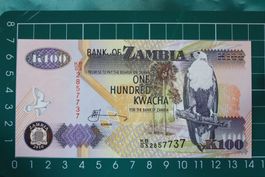 banknote zambia 100 kwacha 2010