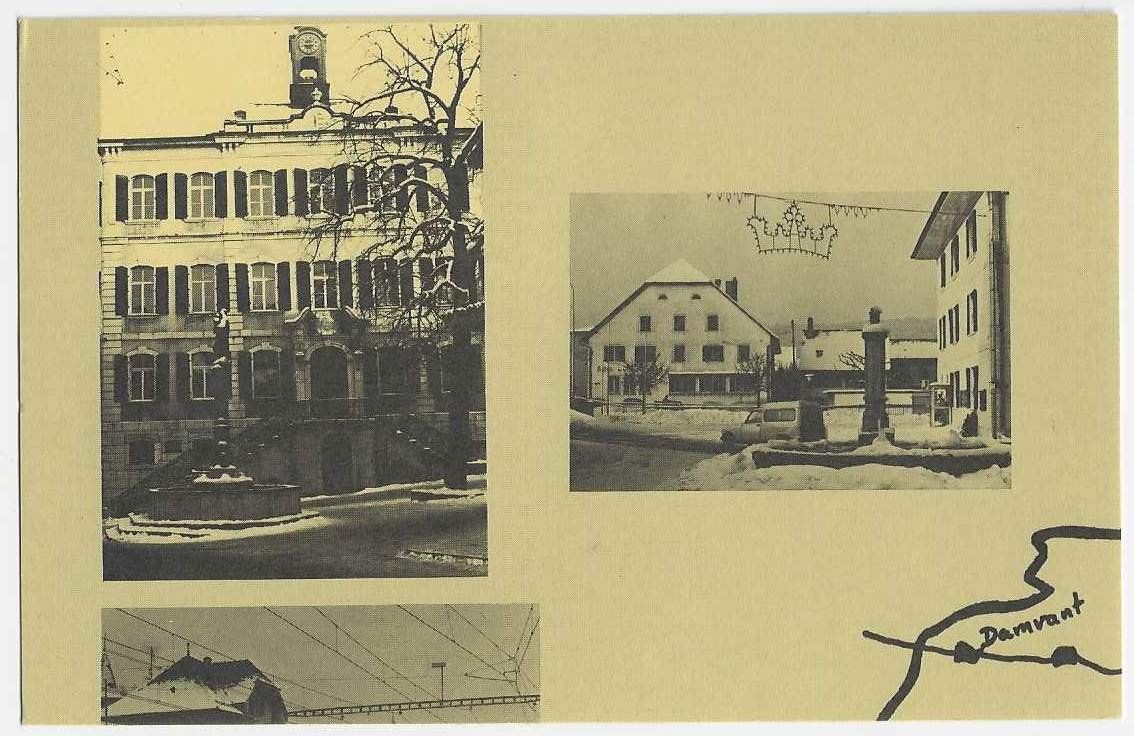 Cartes postales: Carte postale Delémont 1985 – D'occasion à Montenol par Vernier2