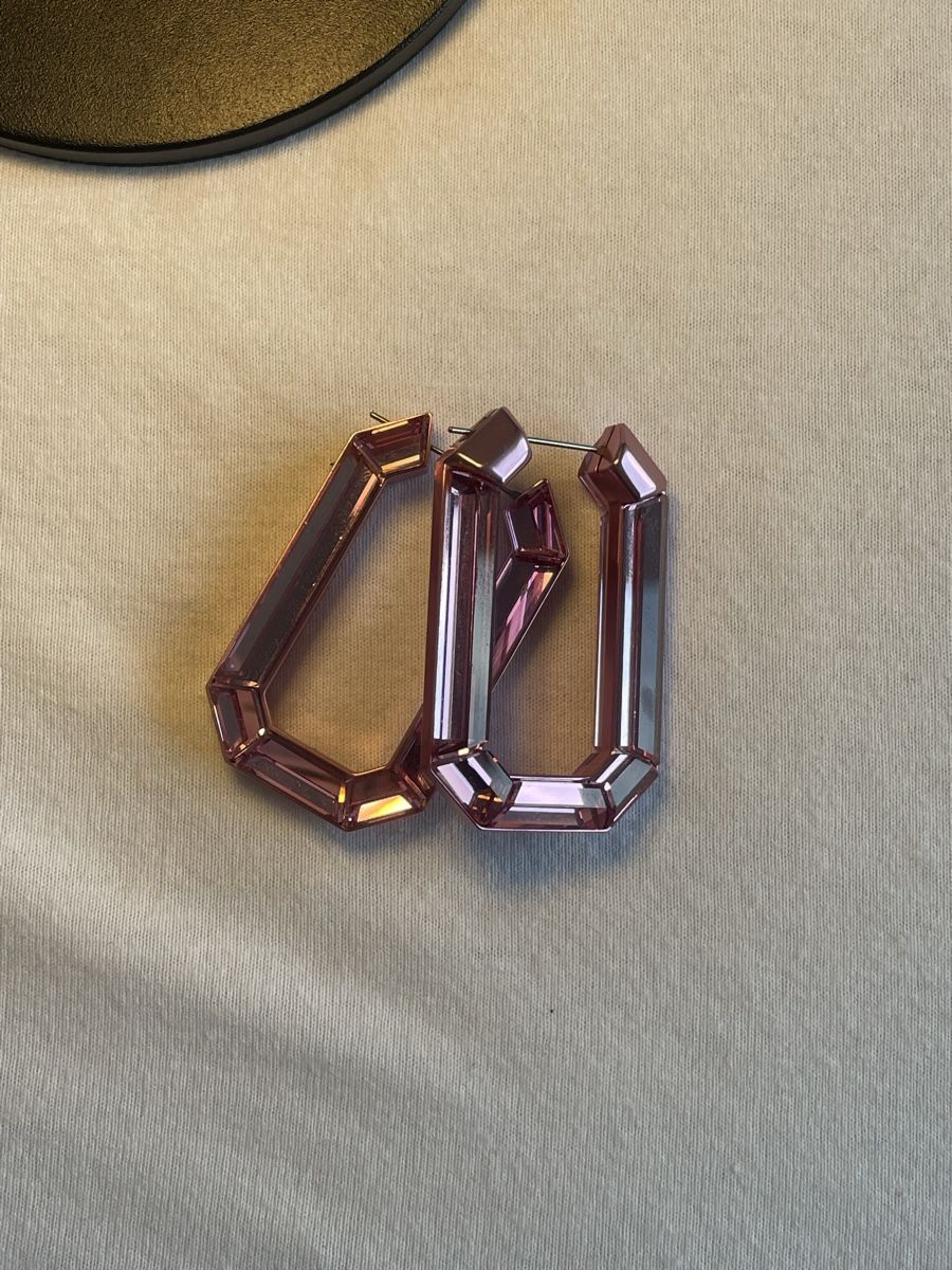 Swarovski Orecchini pendenti & Orecchini a lobo: Swarovski Kreolen rosa – Nuovo (secondo la descrizione) da Olten venduto da mic_b5c2 1