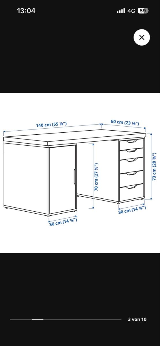 Schreibtische: IKEA Schreibtisch LAGKAPTEN / ALEX – Gebraucht aus Reinach BL von joanna.debora 1