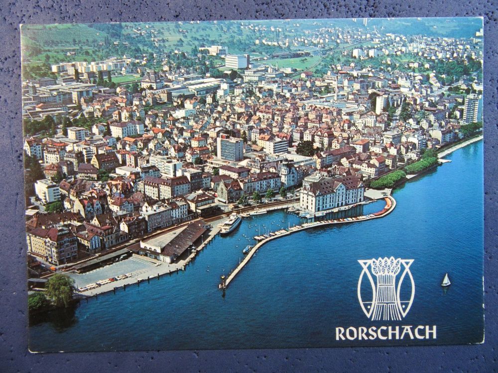 AK SG RORSCHACH FLUGAUFNAHME GROSS FLUGBILD WAPPEN 1978 (Gebraucht) in ...