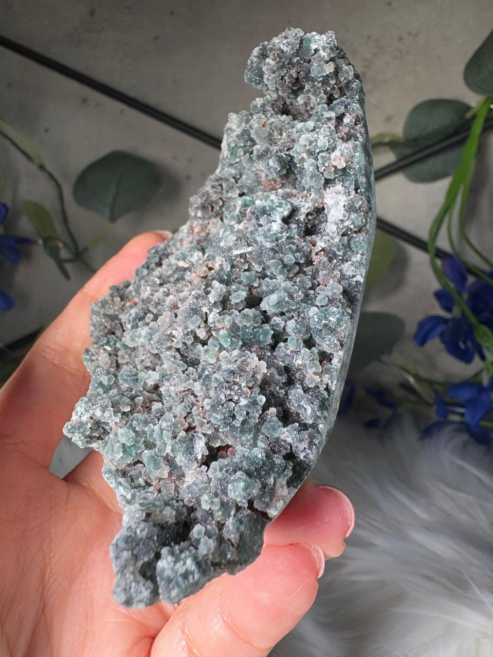 Minerali & Pietre curative: Grüner Chalcedon-Stalaktit – Nuovo (secondo la descrizione) da Neuheim venduto da m.hald 4