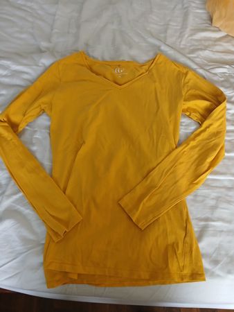 Chicoree Goes Fashion Longsleeve, size S, Mustard Yellow