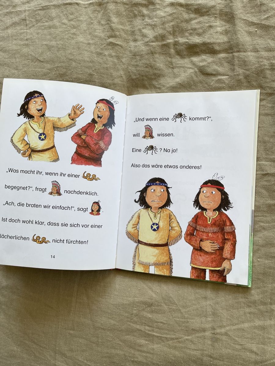 Libri: Kleiner Indianer, grosser Mut - LeseBilderbuch – Usato da Hirzel venduto da carta9 2