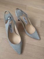 Jimmy Choo Schuhe Silber Glitzer Grösse 36 Hochzeit