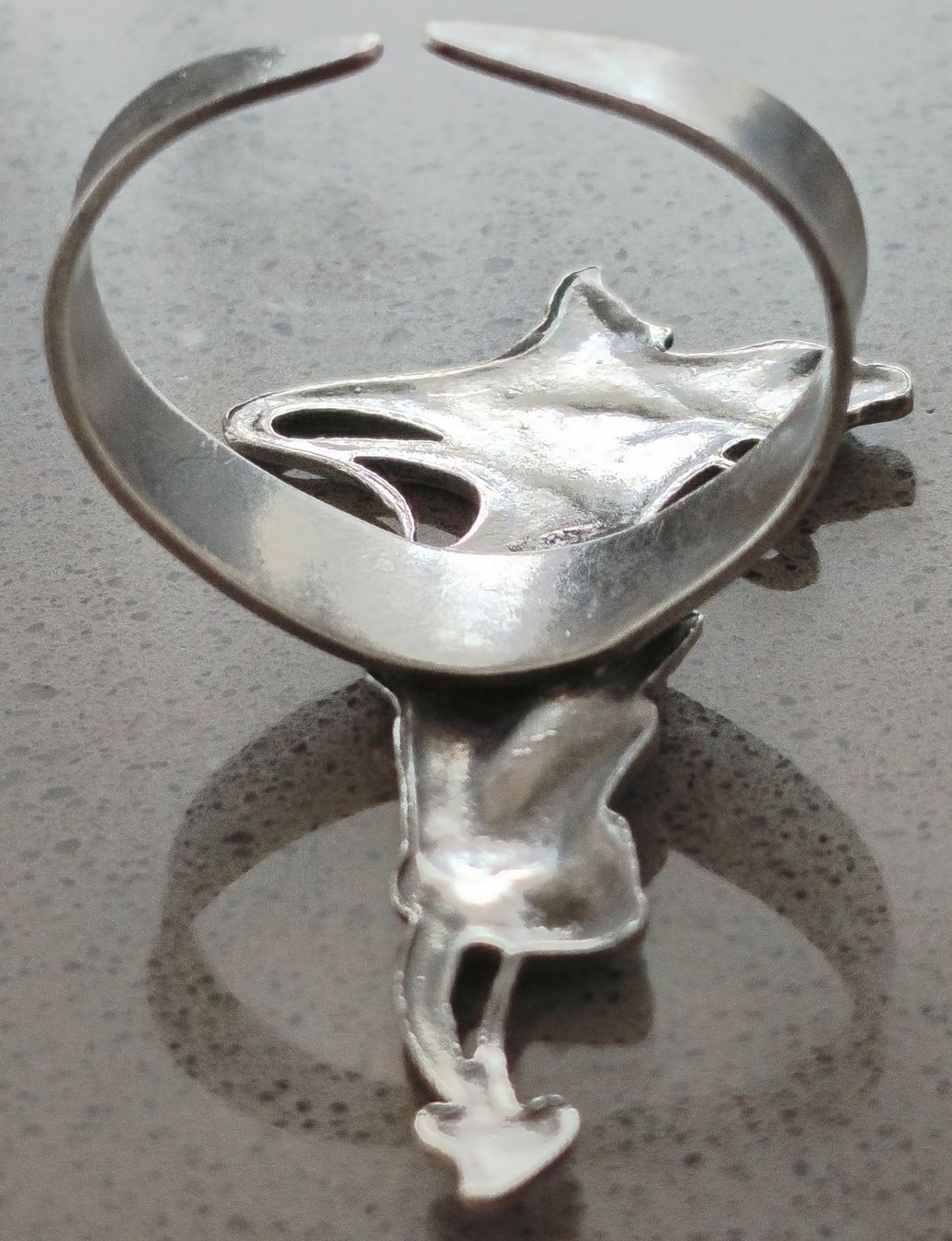 Anelli: Statement Ring Jugendstilmotiv Band Silber – Usato da Zürich venduto da Tanteemma369 6