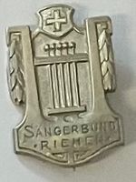 ABZEICHEN SÄNGERBUND RIEHEN - VON W. DOLLINGER, RIEHEN