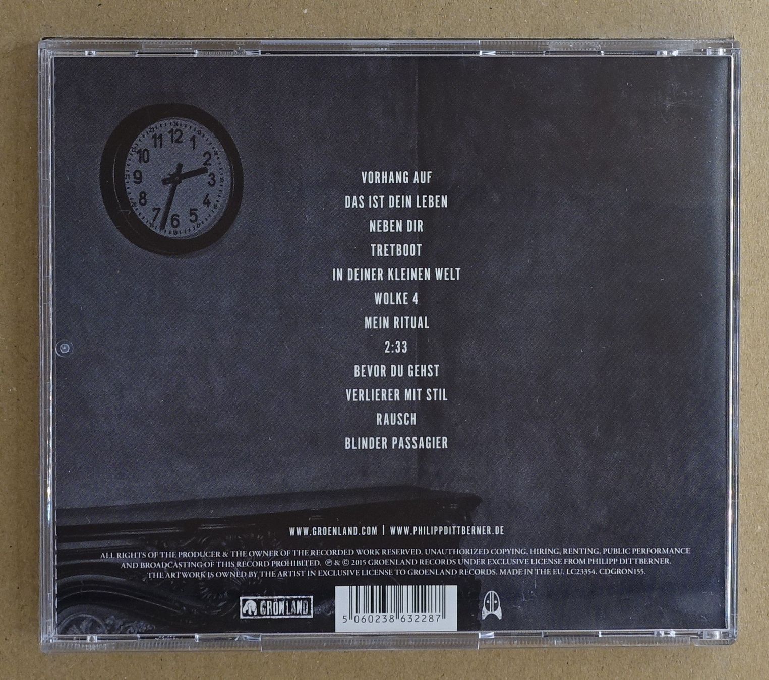 CD: Philipp Dittberner – 2:33 - D23 – Usato da Sessa venduto da discoverymedia 1