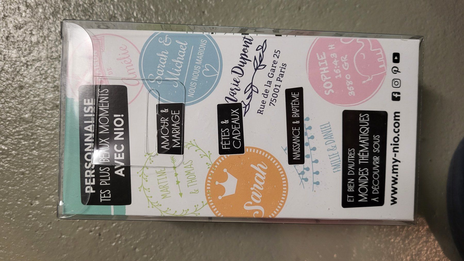 Timbri: Nio Stempel Personialisierbar inkl. Code – Nuovo e nell'imballaggio originale da Strengelbach venduto da maskil 2
