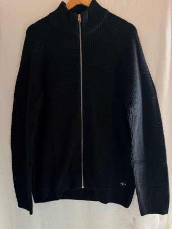 JACK & JONES, Strickjacke JJPOWER, Grösse XXL, Schwarz