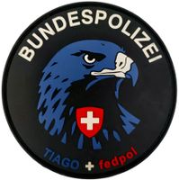 Bundespolizei Fedpol Tiago Aufnäher Patch mit Klett.