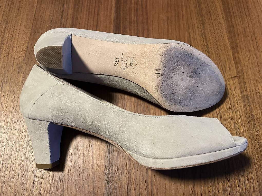 Scarpe da donna: Peeptoes "Cinzia Valle" beige Gr.39.5 – Usato da Winterthur venduto da merino2 3