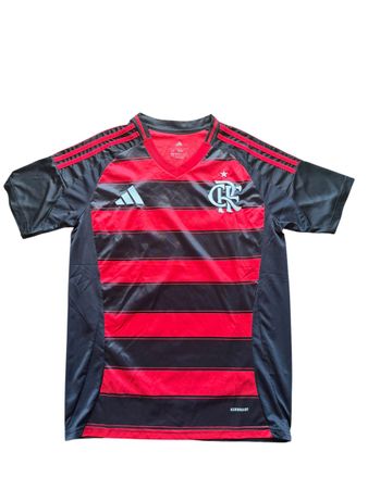 Maillot de foot Flamengo Adidas rouge noir taille M neuf