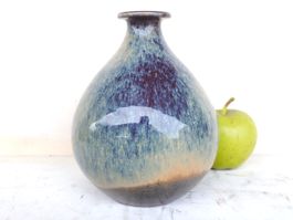Vase Stahl Keramik Studiokeramik Mid Century Vintage Design