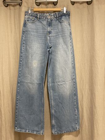 ZARA Jeans Wideleg Gr 38 mit Fleck Versand 9.-