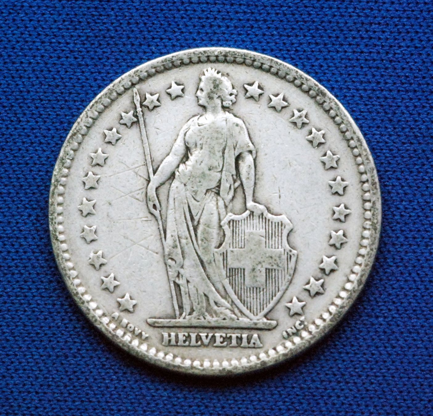 Tutti le monete: Silberner 2.- Jg. 1910 Rar – Usato da Mühlethal venduto da sowato 3