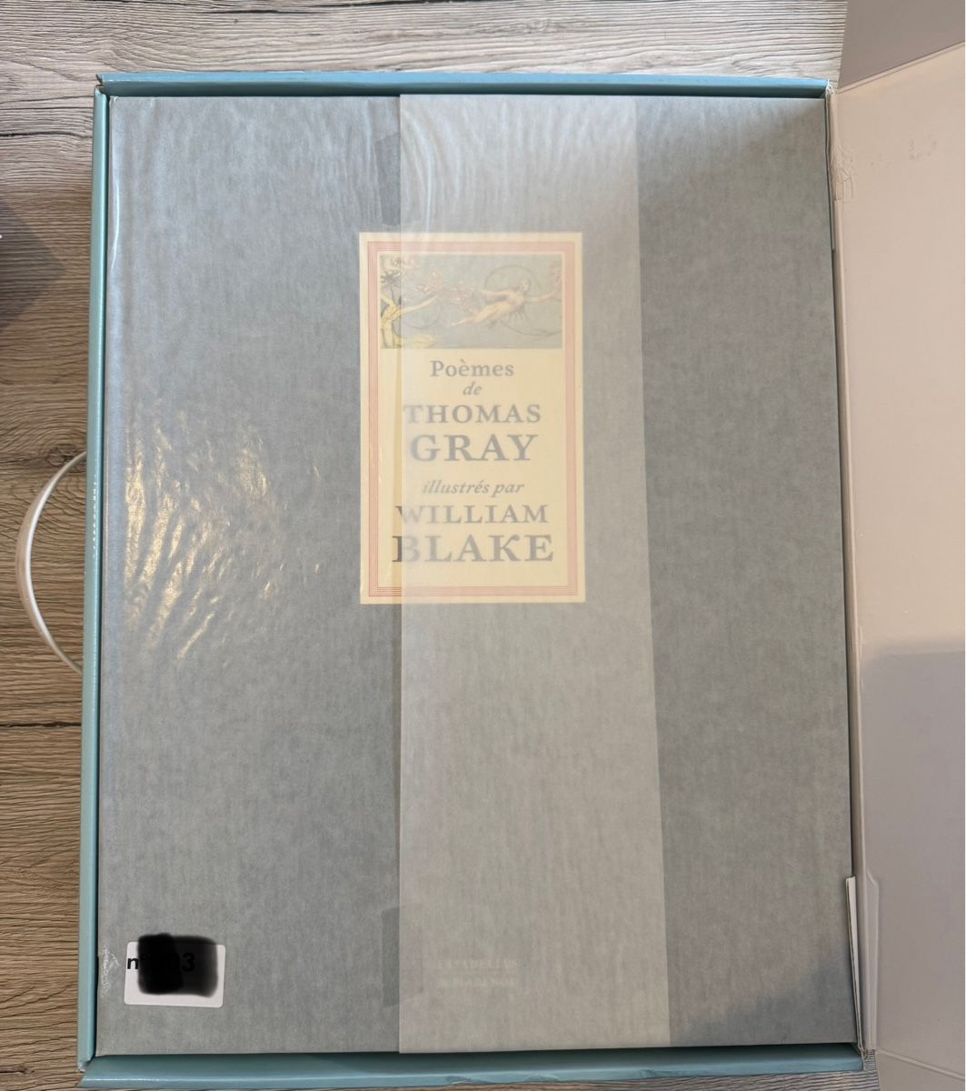 Libri: Poèmes de Thomas Gray illustrés par William Blake – Nuovo e nell'imballaggio originale da Genève venduto da DoualS 1