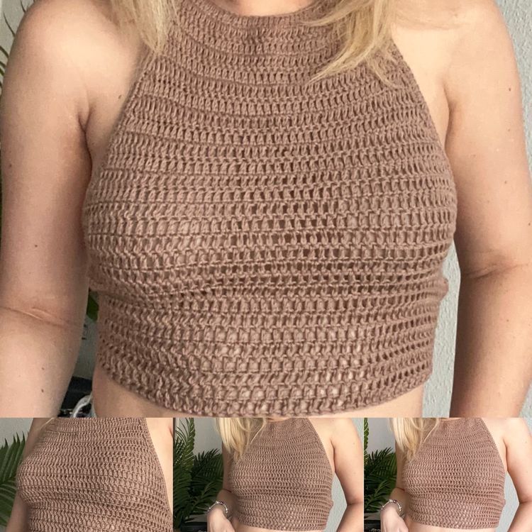 Top: handgemachtes Häkeln top – Nuovo e nell'imballaggio originale da Urdorf venduto da fairfashion