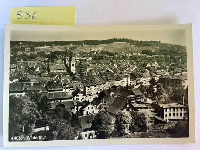 Ansichtskarten: alte Ansichtskarte Winterthur, 1936 – Gebraucht aus Niederwil AG von dahu75