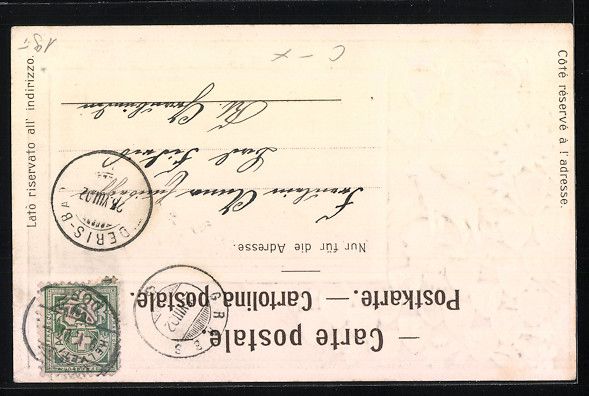 Cartoline postali: Präge-AK Grabs, Ortsansicht und Kantons – Usato da Berlin venduto da bartko-reher 1