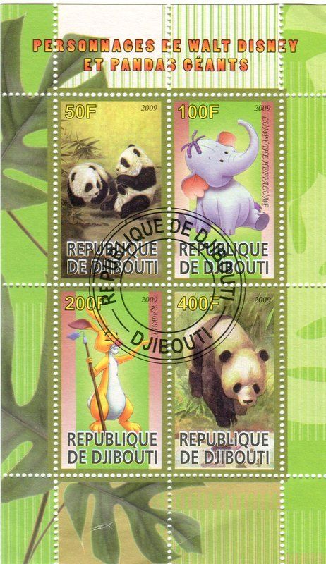 Tutti i francobolli: Block "Walt Disney. Dumbo". Dschibuti – Nuovo e nell'imballaggio originale da Basel venduto da Butsch5