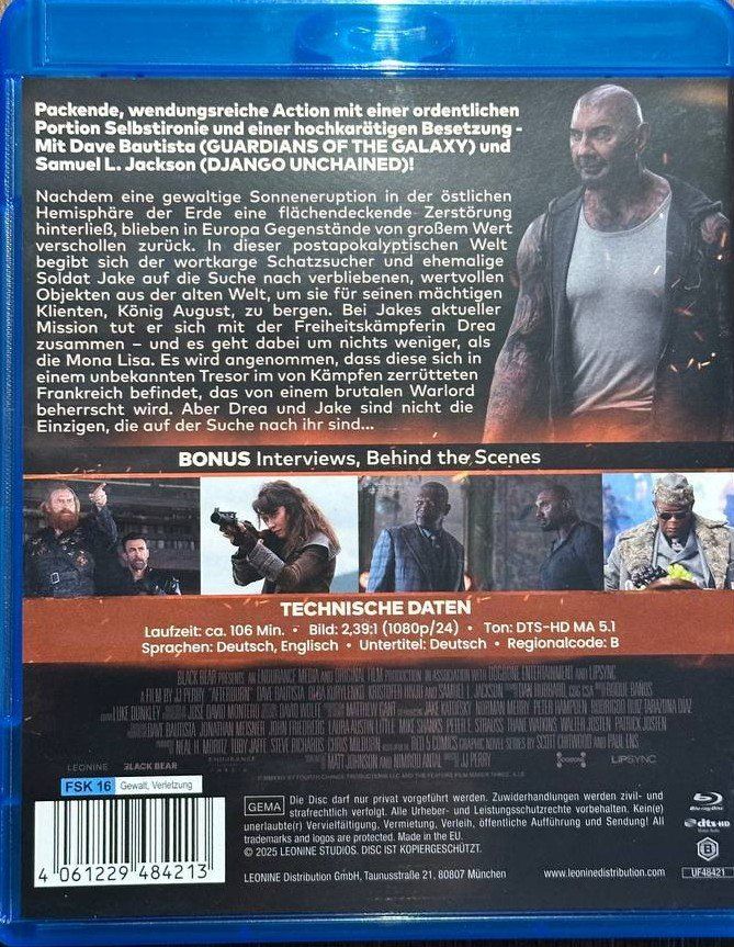 Tutti i DVDs: Afterburn Blu-ray - Apokalypse Action mit Dave Bautista! – Usato da Beringen venduto da Mantafisch1 1