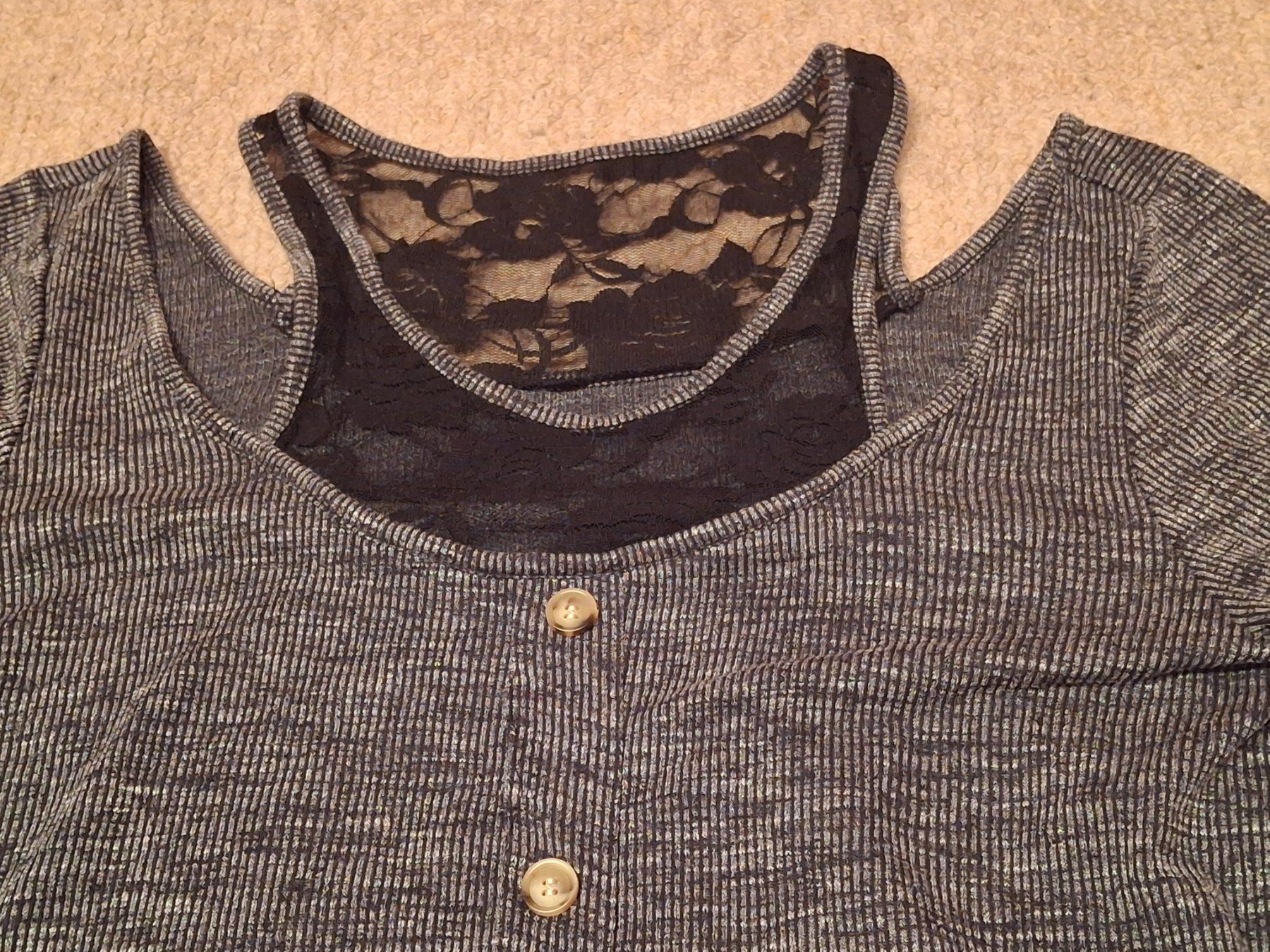 Maglioni & Felpe: Pull épaules dégagées - dentelle taille XL – Usato da Villiers venduto da san_jn5w 2