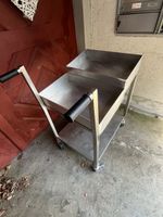 Rollwagen Rüstwagen Edelstahl Burhalter  TOP Zustand!