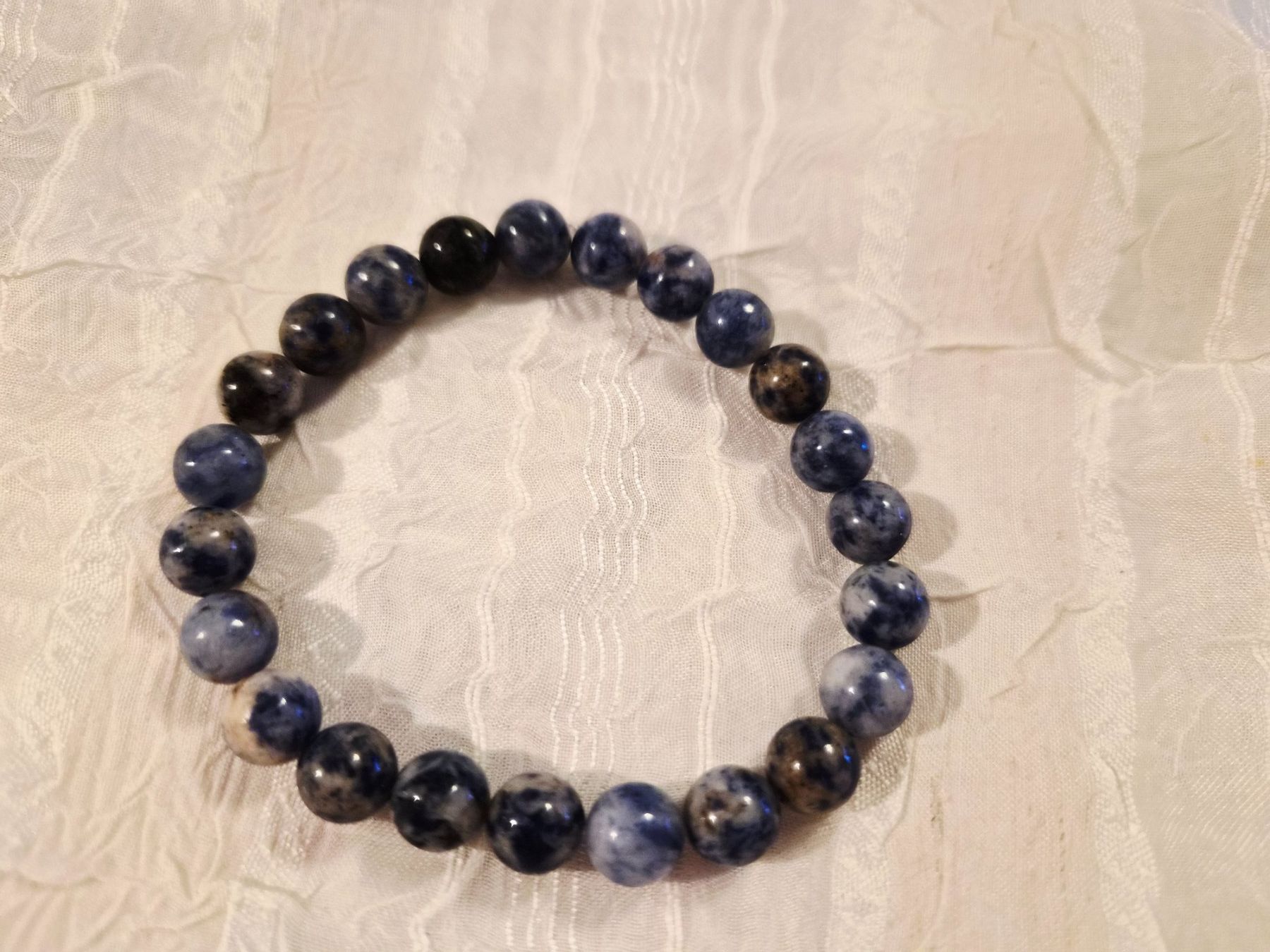 Armbänder & -reifen: Sodalith Edelstein Armband Elastisch – Neu und originalverpackt aus Dietikon von Eleda